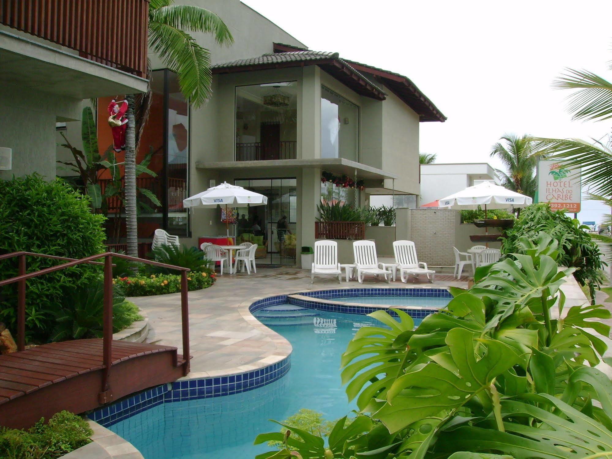 Hotel Ilhas Do Caribe - Na Melhor Regiao Da Praia Da Enseada กัวรูจา ภายนอก รูปภาพ